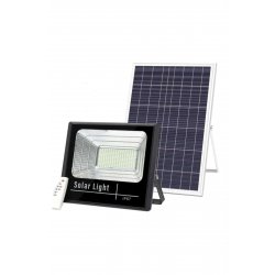 Προβολέας LED 100W DIMMABLE με ΑΤΟΜΙΚΟ ηλιακό πάνελ και τηλεχειριστήριο