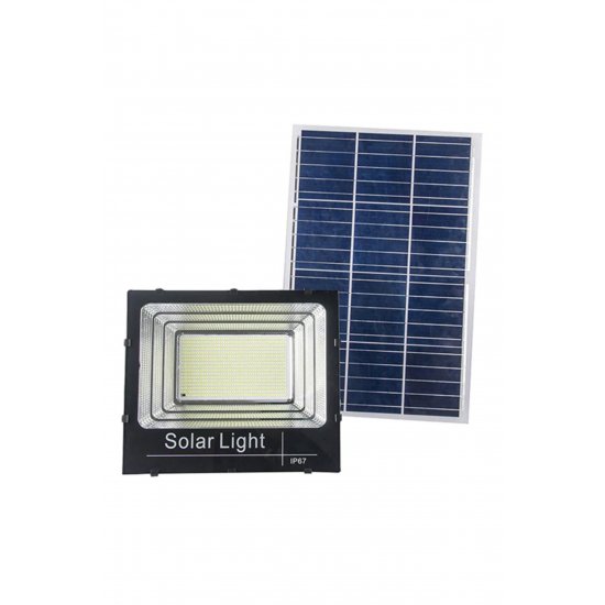Προβολέας LED 100W DIMMABLE με ΑΤΟΜΙΚΟ ηλιακό πάνελ και τηλεχειριστήριο