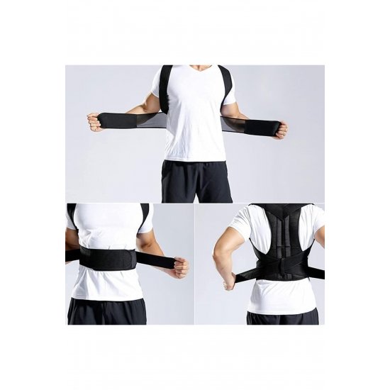 Διορθωτής στάσης πλάτης M898, Unisex, Παιδιά - Ενήλικες, Μαύρο Διορθωτής στάσης πλάτης M898, Unisex, Παιδιά - Ενήλικες, Μαύρο