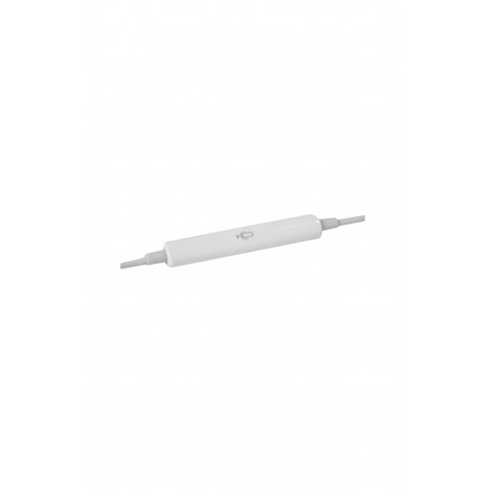 Ακουστικά in-ear με μικρόφωνο, Jack 3,5mm, καθαρός ήχος, ισχυρά μπάσα, έλεγχος κλήσης/μουσικής, λευκό