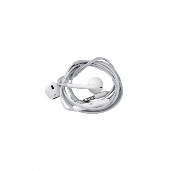 Ακουστικά in-ear με μικρόφωνο, Jack 3,5mm, καθαρός ήχος, ισχυρά μπάσα, έλεγχος κλήσης/μουσικής, λευκό