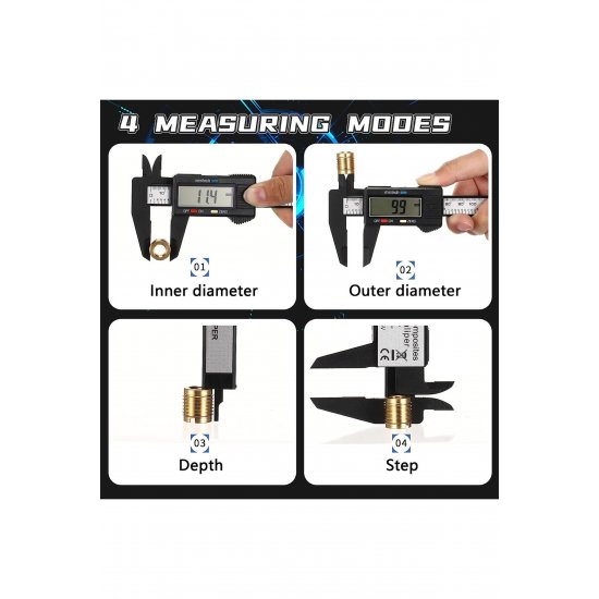 ηλεκτρονικό subler M1200 Accuracy 0,01mm, ψηφιακό LCD, 0-150mm, mm/inch ηλεκτρονικό subler M1200 Accuracy 0,01mm, ψηφιακό LCD, 0-150mm, mm/inch