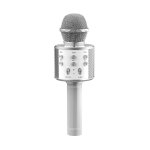 Ασύρματο μικρόφωνο Karaoke MWS858, Επαναφορτιζόμενο, Ηχείο, Γκρι