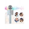 Ασύρματο μικρόφωνο Karaoke MWS858, Επαναφορτιζόμενο, Ηχείο, Γκρι