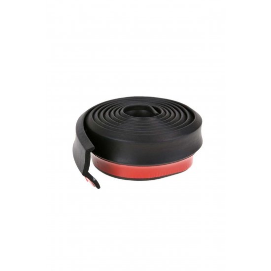 Προστατευτική ταινία Spoiler, Universal Car Tuning Bumper Ruber, Μαύρο, 2,5 M