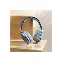 Ακουστικά σε αυτιά MP9 Plus, Bluetooth, MicroSD, Ραδιόφωνο, Μπλε