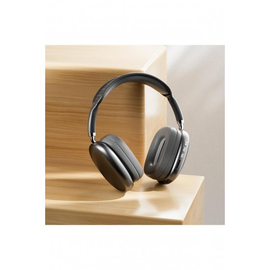 Casti On Ear MP9 Plus, Bluetooth, MicroSD, Ραδιόφωνο, Negru