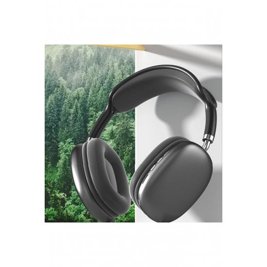 Casti On Ear MP9 Plus, Bluetooth, MicroSD, Ραδιόφωνο, Negru