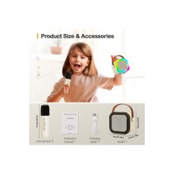 Ηχείο Karaoke με 2 Έξυπνα Μικρόφωνα, Σύνδεση Bluetooth, iOS/Android Ηχείο Karaoke με 2 Έξυπνα Μικρόφωνα, Σύνδεση Bluetooth, iOS/Android