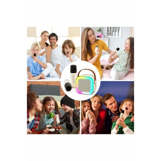 Ηχείο Karaoke με 2 Έξυπνα Μικρόφωνα, Σύνδεση Bluetooth, iOS/Android