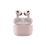 Ακουστικά Bluetooth M6S PRO, Ροζ, Στερεοφωνικό, Handsfree, Με θήκη C848