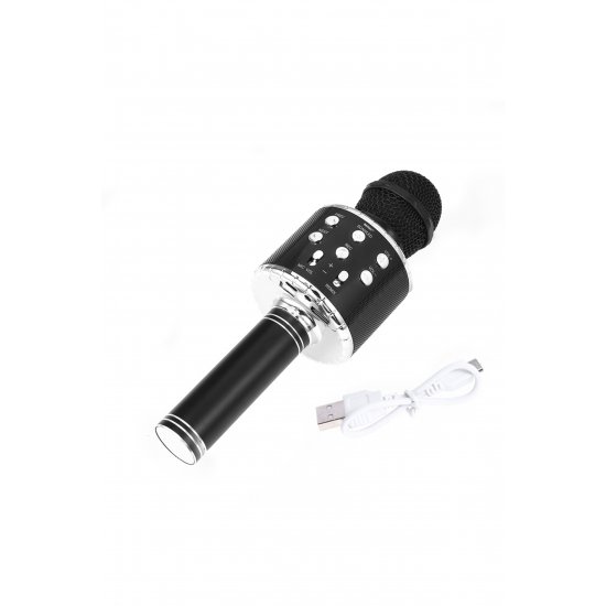 Μικρόφωνο Karaoke MWS858, Bluetooth, Επαναφορτιζόμενο, Μαύρο Μικρόφωνο Karaoke MWS858, Bluetooth, Επαναφορτιζόμενο, Μαύρο