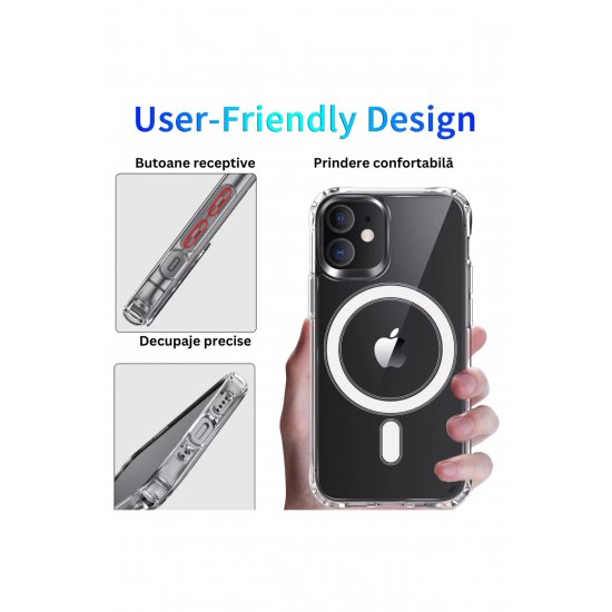 Θήκη IPhone 15 ProMax D&K, με φόρτιση Magsafe, Σιλικόνη, Διαφανές Θήκη IPhone 15 ProMax D&K, με φόρτιση Magsafe, Σιλικόνη, Διαφανές