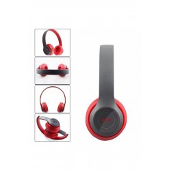 Ασύρματα ακουστικά P47 Κόκκινο με μικρόφωνο bluetooth Ασύρματα ακουστικά P47 Κόκκινο με μικρόφωνο bluetooth