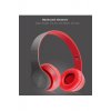 Ασύρματα ακουστικά P47 Κόκκινο με μικρόφωνο bluetooth