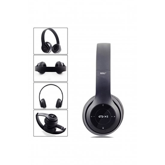 Ασύρματα ακουστικά P47 Μαύρο με μικρόφωνο bluetooth