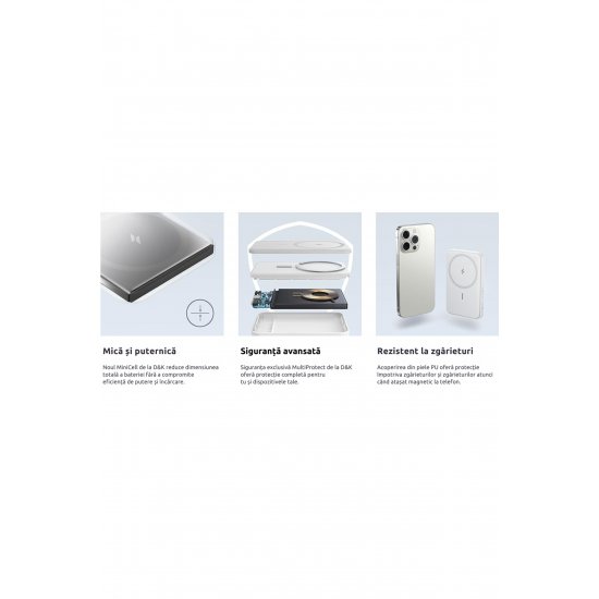 Magsafe Magnetic Battery 10000mAh, Fast Charge 22,5W για iPhone 16/15/14/13/12/11, Λευκό