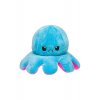 Αναστρέψιμο Octopus Λούτρινο Παιχνίδι, Φούξια & Μπλε, 14 cm