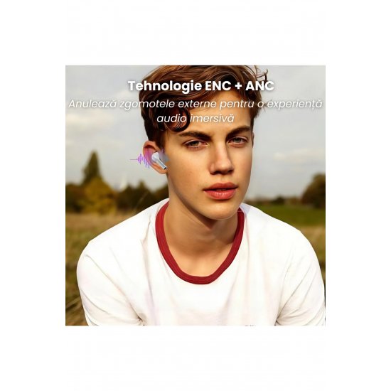 Casti In Ear True Ασύρματο Μπλεtooth 5.3 ANC, ψηφιακή οθόνη, Assent Vocal, Microfon, Touch