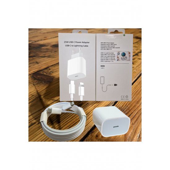 Φορτιστής Super Fast Charge 25W iPhone 14/13/12/11 Pro/Max, iPad, AirPods, Καλώδιο Lightning