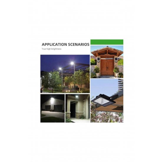 Proiector LED 500 W cu Panou Solar, Telecomanda, Senzor de Lumina, Αδιάβροχο IP67