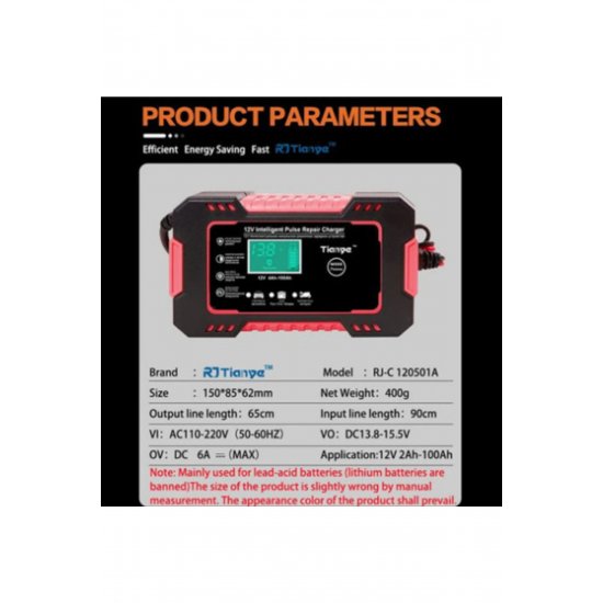 Q DP9921 Φορτιστής μπαταρίας αυτοκινήτου 12V