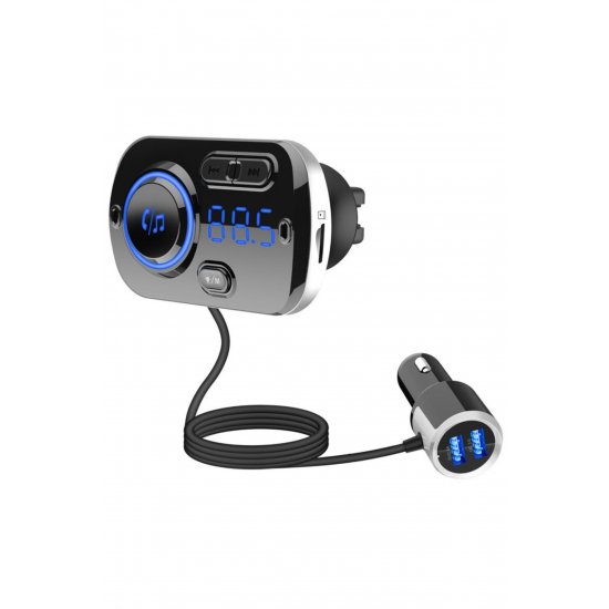 Car FM BC49BQ Modulator Μπλεtooth 5.0 Γρήγορη φόρτιση 3.0 Handsfree Car Kit