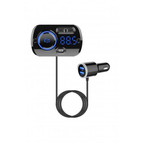 Car FM BC49BQ Modulator Μπλεtooth 5.0 Γρήγορη φόρτιση 3.0 Handsfree Car Kit