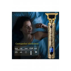 Επαγγελματική κουρευτική μηχανή με LED Power Display, Χρυσό, Επαναφορτιζόμενη USB, 1200mAh