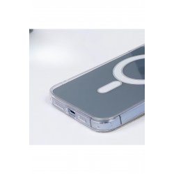 Προστατευτική θήκη για iPhone 14 Pro Mag Safe, 2 σε 1 μαγνητική φόρτιση, σιλικόνη, διαφανές