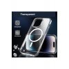 Προστατευτική θήκη συμβατή με iPhone 15 Pro, MagSafe Blister, μεγάλη οπή κάμερας, διαφανές