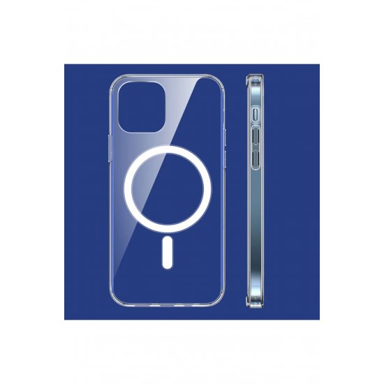 Προστατευτική θήκη συμβατή με iPhone 15 Pro, MagSafe Blister, μεγάλη οπή κάμερας, διαφανές