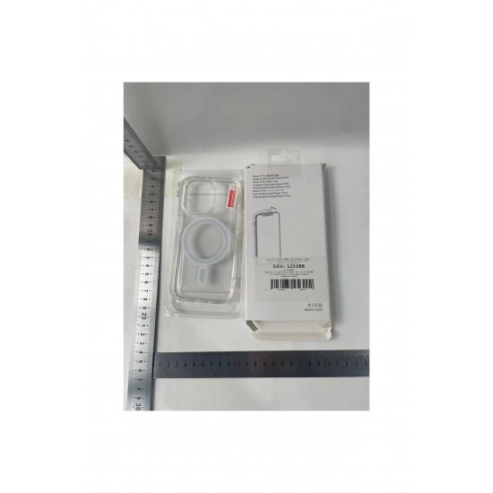 Προστατευτική θήκη συμβατή με iPhone 15 Pro, MagSafe Blister, μεγάλη οπή κάμερας, διαφανές