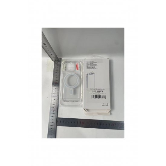 Προστατευτική θήκη συμβατή με iPhone 15, MagSafe Blister, μεγάλη οπή κάμερας, διάφανη