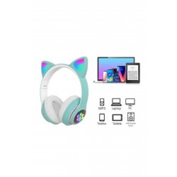 Πτυσσόμενα ασύρματα ακουστικά Soundy STN-28 Cat-Ear - Mint Green Πτυσσόμενα ασύρματα ακουστικά Soundy STN-28 Cat-Ear - Mint Green