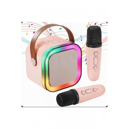 Φορητό ηχείο Karaoke με Bluetooth, 2 ασύρματα μικρόφωνα – Το τέλειο δώρο για τα παιδιά