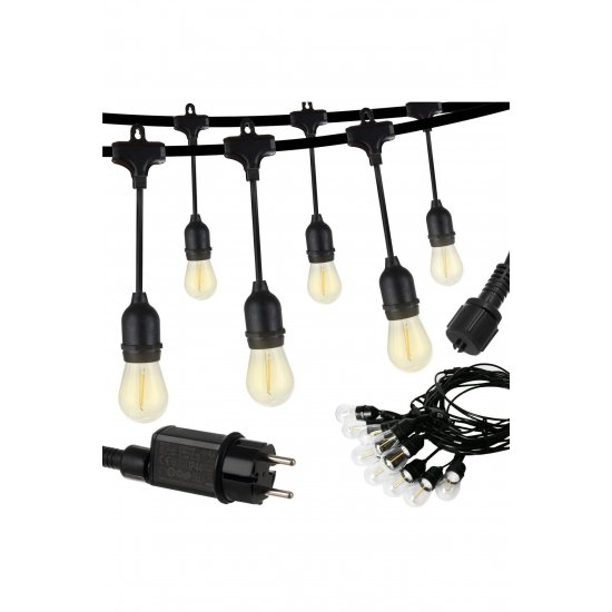 LikeSmart String Lights Garden, με τηλεχειριστήριο, κρεμαστά, 5m 24V IP44, 10 λαμπτήρες E2