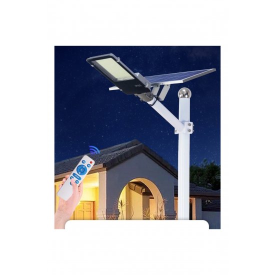 Solar Street Lamp 500W, IP65, Light Sensor, 49,5x21x9 cm, Μαύρο, 10 ώρες λειτουργίας