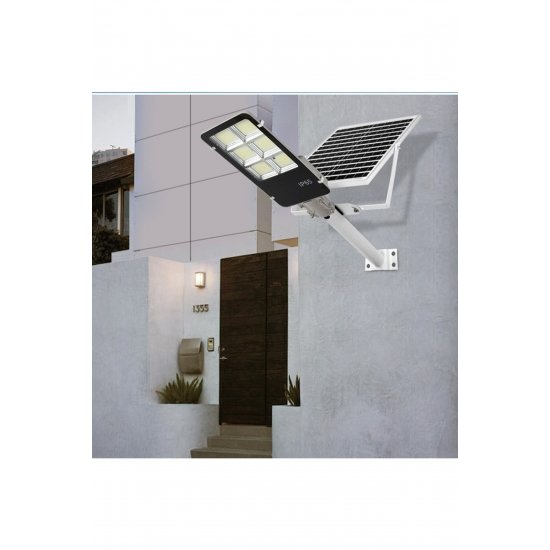 Ηλιακό φωτιστικό δρόμου 300W, IP65, αισθητήρας φωτός, 49,5x21x6,5 cm, ψυχρό λευκό Ηλιακό φωτιστικό δρόμου 300W, IP65, αισθητήρας φωτός, 49,5x21x6,5 cm, ψυχρό λευκό