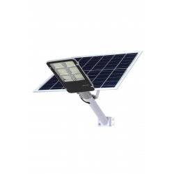 Ηλιακό φωτιστικό δρόμου 80W, IP65, αισθητήρας φωτός, 38,6x13,3x6,5 cm, ψυχρό λευκό
