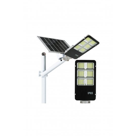 Ηλιακό φωτιστικό δρόμου 80W, IP65, αισθητήρας φωτός, 38,6x13,3x6,5 cm, ψυχρό λευκό Ηλιακό φωτιστικό δρόμου 80W, IP65, αισθητήρας φωτός, 38,6x13,3x6,5 cm, ψυχρό λευκό