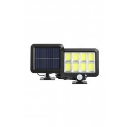Ηλιακός λαμπτήρας LED 160 COB, Flippy, 8 πλέγματα, αισθητήρας φωτός και κίνησης, μήκος καλωδίου 4,6 m, λευκό φως