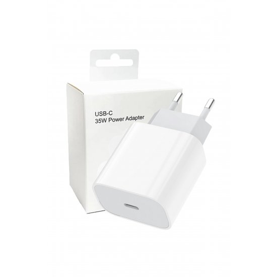 Φορτιστής προσαρμογέα USB C 35W για iPhone 16/15/Pro/Pro Max/AirPods, λευκό