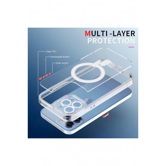 Προστατευτική θήκη, Flippy, για Apple iPhone 16 Pro Max, MagSafe, TPU, Προστασία κάμερας, Διαφανές Προστατευτική θήκη, Flippy, για Apple iPhone 16 Pro Max, MagSafe, TPU, Προστασία κάμερας, Διαφανές
