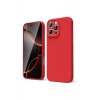 Ματ προστατευτική θήκη TPU, Flippy, για Apple iPhone 16 Pro, Πλήρης κάλυψη, Κόκκινο