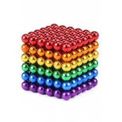 Μαγνητικές μπάλες Neocube Anti-Stress, mix 6 χρωμάτων, πολύχρωμες, 5 mm, 216 μπάλες