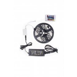RGB LED Strip Kit IP65, με τηλεχειριστήριο και τροφοδοτικό
