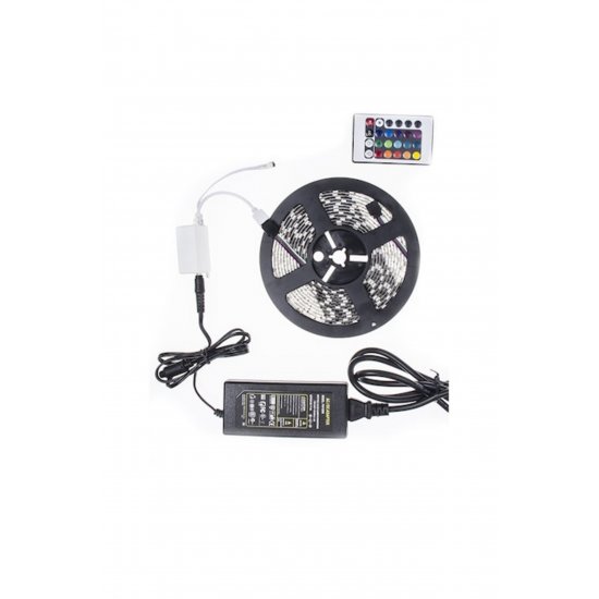 RGB LED Strip Kit IP65, με τηλεχειριστήριο και τροφοδοτικό