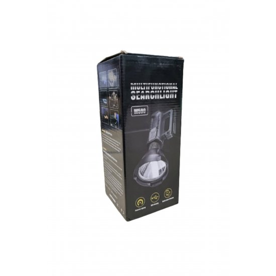 W590 Πολυλειτουργικός φακός LED με προβολέα P50 10W, επαναφορτιζόμενη USB, λαβή και τρίποδο