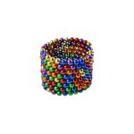 Neocube παζλ ανακούφισης από το άγχος με πολύχρωμες μαγνητικές μπάλες, 5mm, 216 τεμάχια